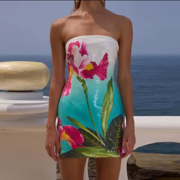 Dresses & Skirts - WomenSummer Beach Style Sleeveless Party Dress, SexyBackless Lady Dress Vestid